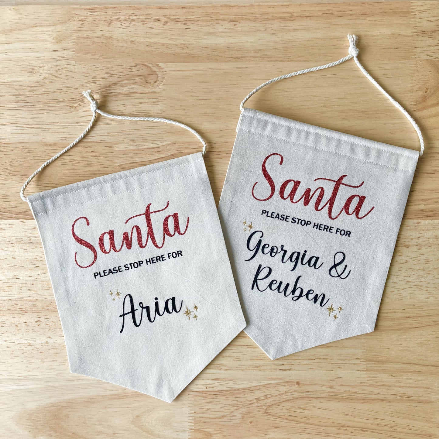 Personalised 'Santa Please Stop Here'