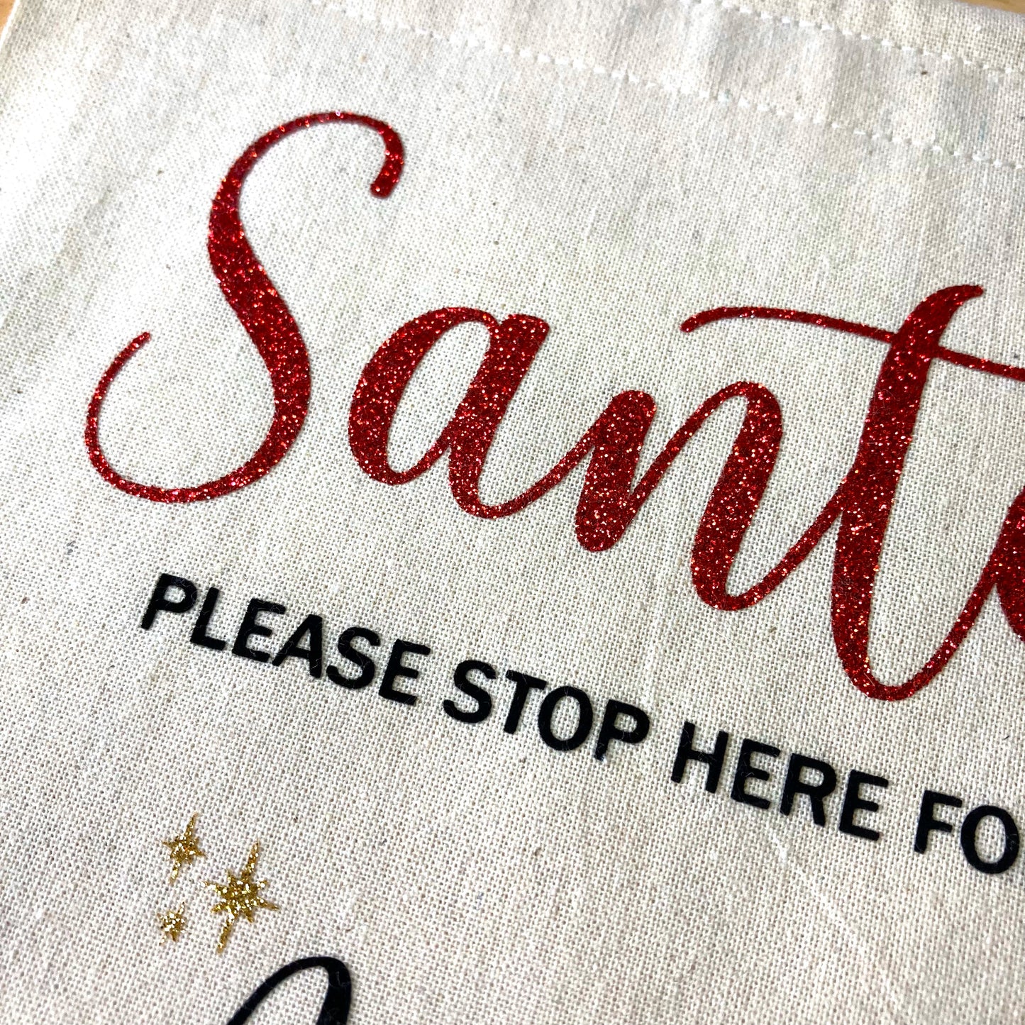 Personalised 'Santa Please Stop Here'