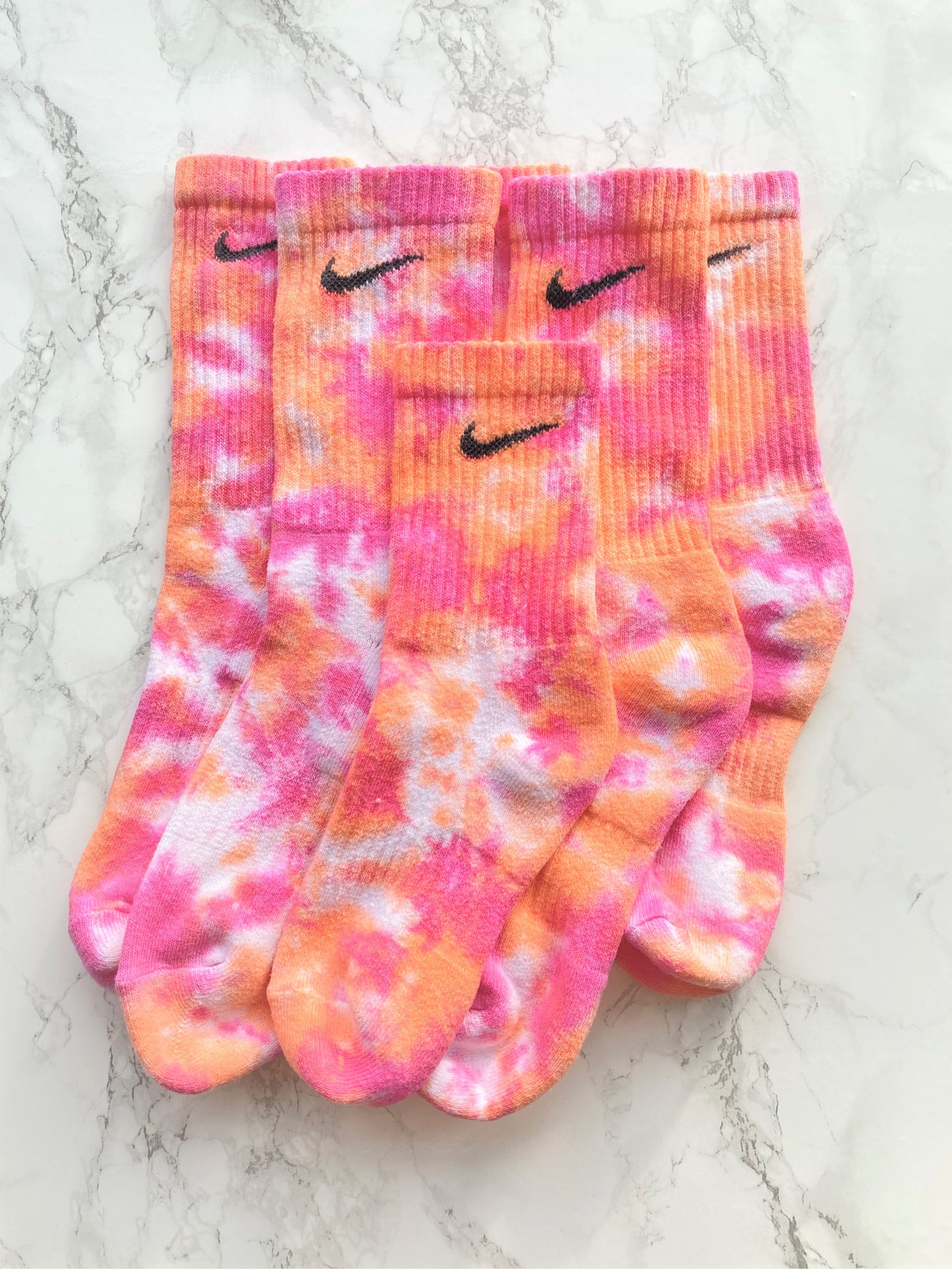 ADULTS TIE DYE CUSHIONED CREW SOCK (N) - PARADISE